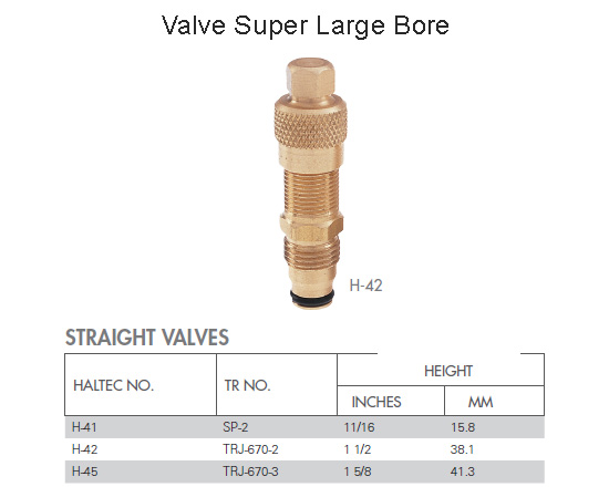 Valve Super Large Bore Haltec H-42